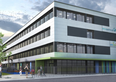 Neubau Privatschule und Kindertagesstätte „Genius-Campus“ Offenbach