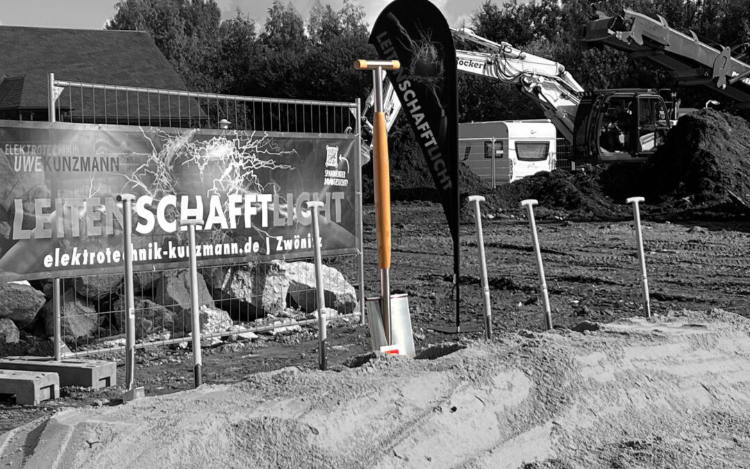 1. Spatenstich – Fertigungshalle Kunzmann in Zwönitz
