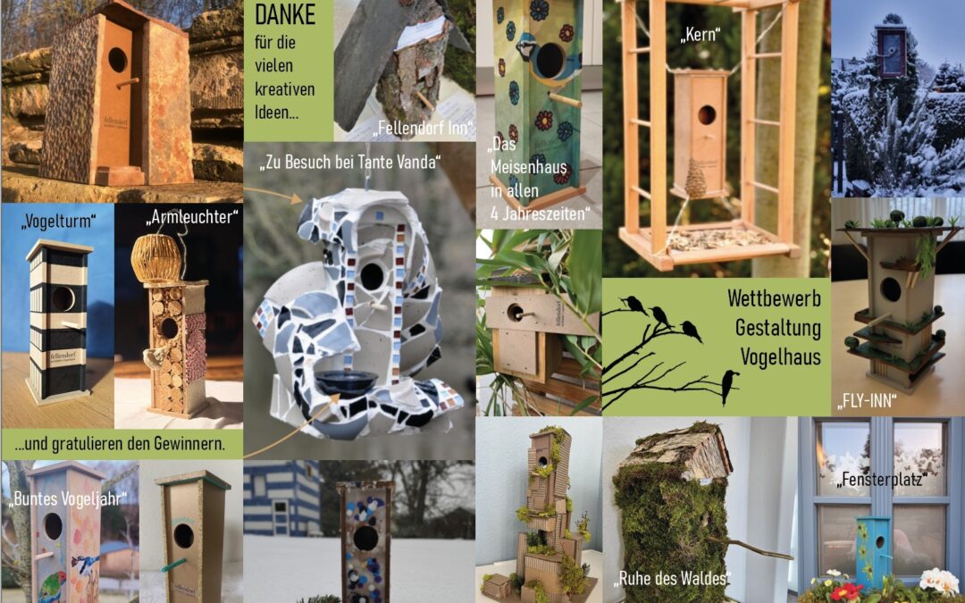 Unsere Gewinner des Vogelhaus-Wettbewerbs